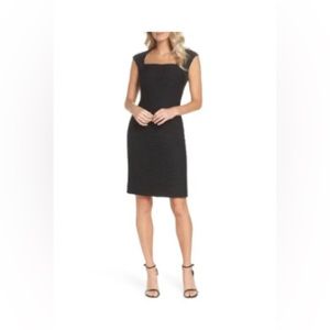 Eliza J Cap sleeve sheath dress